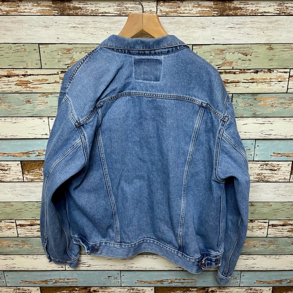 Vintage Men's Levi's Denim Trucker Jacket 70507-0389 Size Large Blue Med Wash - Picture 4 of 7